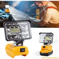 Upgraded LED Light For DEWALT XR 20V Battery Portable Outdoor Lamp w/2 USB