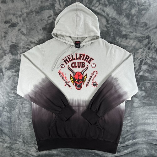 Stranger Things Hellfire Club Netflix Tie Dye Hoodie Men XL NEW WITH TAGS - Picture 12 of 23