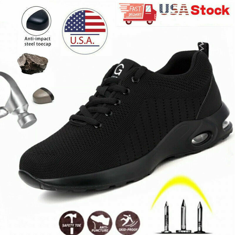 Indestructible Safety Work Shoes Steel Toe Breathable Work Boots Men's Sneakers