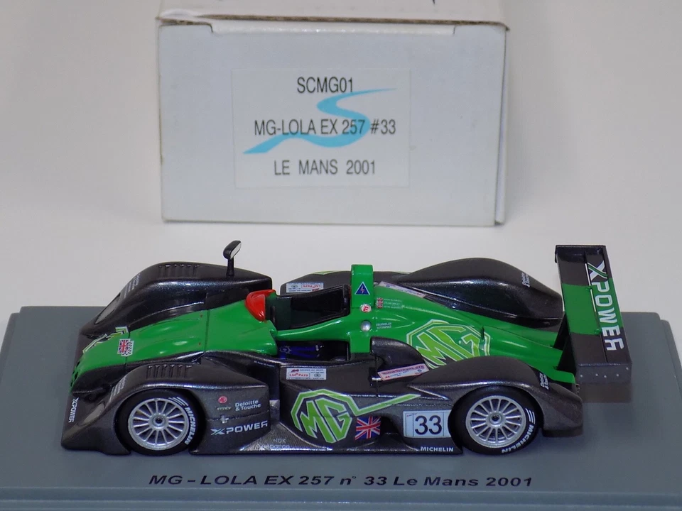 1/43 Spark MG-Lola EX 257 from 2001 24 Hours of Le Mans car #33 SCMG01 JP51 - Image 3 of 4