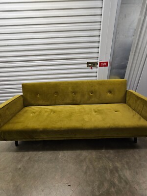 Chou Click Clack Sofa Bed in Vintage Gold Velvet