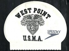    WEST POINT USMA SPEEDO WHITE SWIM CAP *NWO...