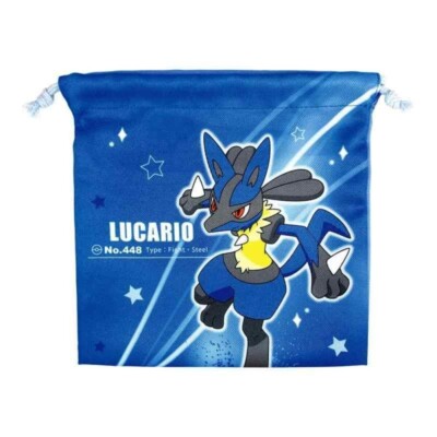 T's Factory Pokemon Kordelzugbeutel NEU Nr.448 Lucario blau