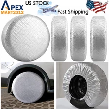 4Pcs Wheel Tire Covers 27"-29" Tire Protector Cover Set for Trailer Car Truck RV