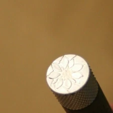 Flower Floral 3/4" Hallmark Decorative Wax Seal Imprint Stamp With Wooden Handle