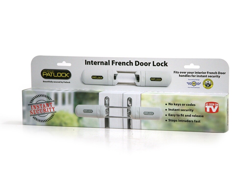 Patlock Patio Conservatory French Double Door Extra Security Instant