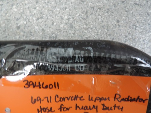 69-71 C3 Corvette Upper Rad Hose HD Aluminum Radiator-L88 LT1 GM #3946011 UO-NOS - Picture 3 of 4
