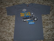 Harley-Davidson SOFTAIL Kansas City Missouri Gray T-Shirt Men&rsquo;s Size: Medium