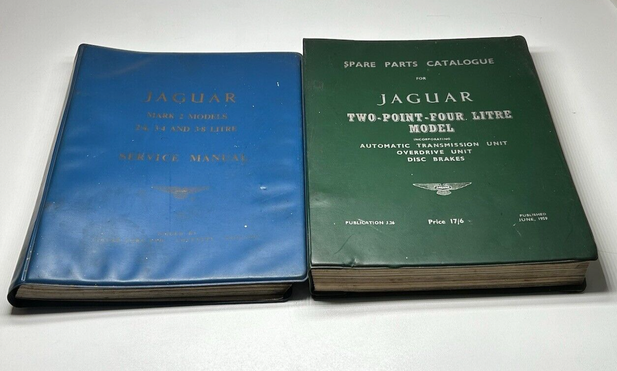 Original Jaguar Mk 2 Models 2.4 3.4 & 3.8 Service Manual + Spare 