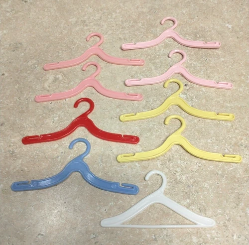 Vintage Barbie Doll Clothes Hangers Lot of 9