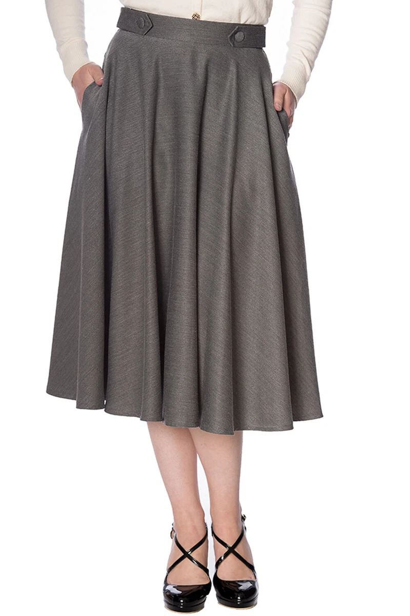 Grey clearance swing skirt