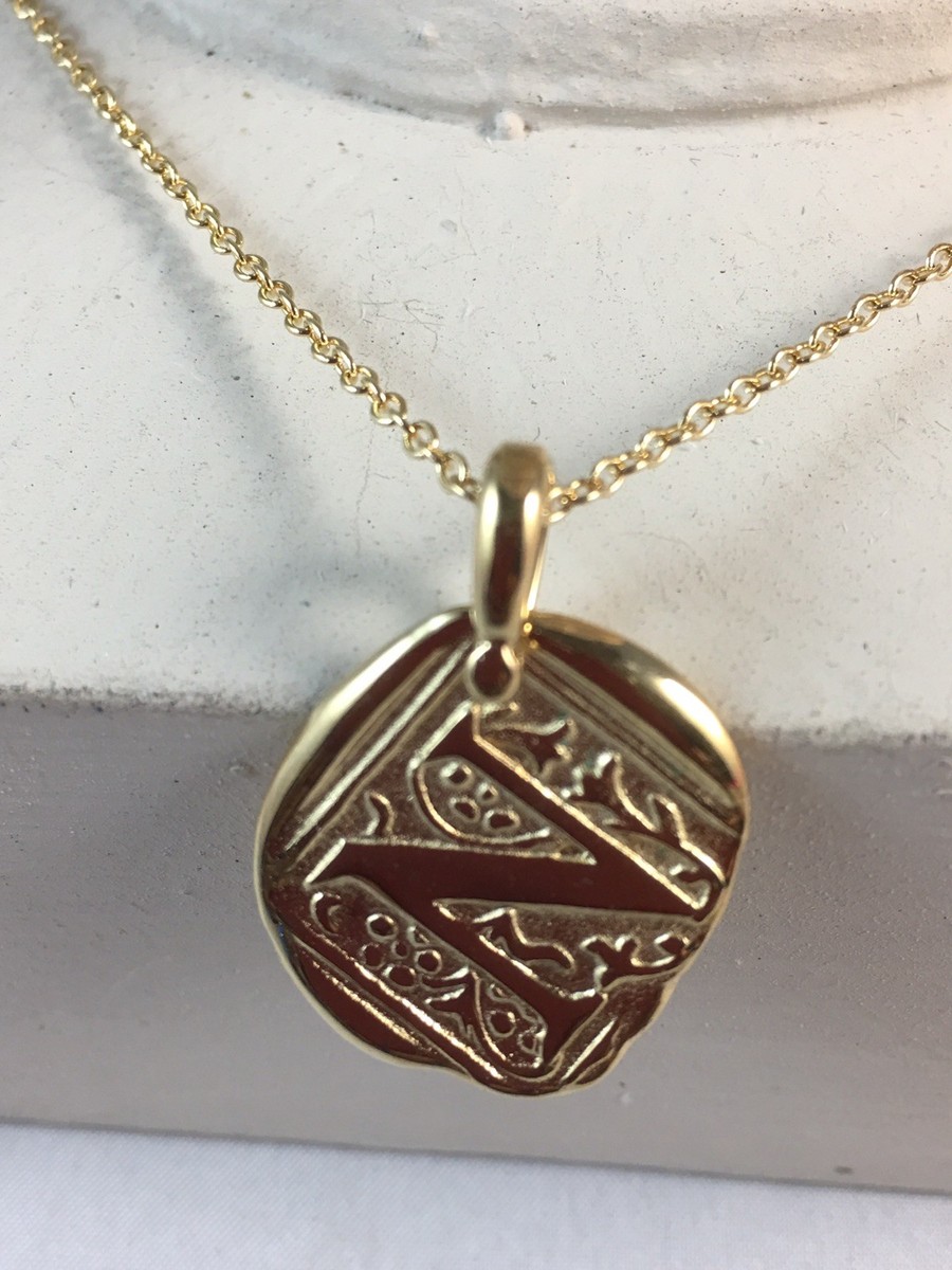 BELLEZZA KA1772 ITALY INITIAL Wax Station Goldtone Monogram