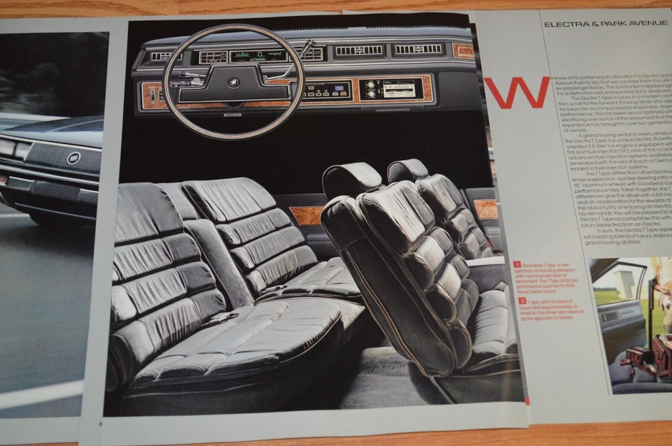 1986 BUICK ELECTRA T TYPE ORIGINAL DEALER ADVERTISEMENT AD PRINT 86 - Image 2 of 2