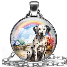 Personalized ANY DOG BREED Angel Necklace Rainbow Bridge Pet Loss Memorial