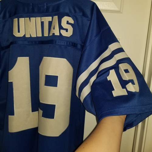 Mitchell & Ness Johnny Unitas Indianapolis Colts NFL Jersey Size 54 XL Authentic - Picture 10 of 15