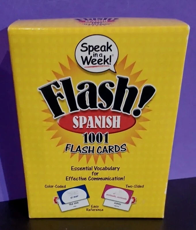 Flash! SPANISH 1001 Flash Cards-  Penton Overseas Inc. - Color Coded -Two Sided  - Image 4 of 4