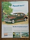 1947 Plymouth De Luxe Ad No Other Low-Priced Car has It