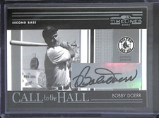 2004 Donruss Timelines Call to the Hall Autograph #CH-4 Bobby Doerr