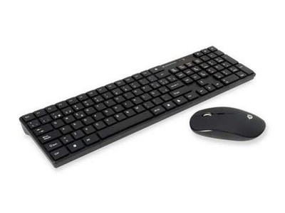 Conceptronic Horaz Tastatur Maus inkl. RF Wireless QWERTY Spanisch Schwarz