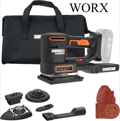 WORX Cordless Sander, 20V 10,000 orbits/minute Electric Sander, 5-in-1 Functions