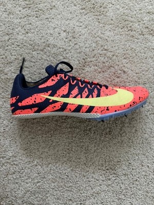 Nike Zoom Rival S 9 Track Spikes Mens Size 9 Orange Navy Yellow 907564-801