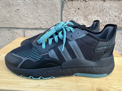 New Adidas x Ninja Nite Jogger 'Time In' Black Pink Blue Men's