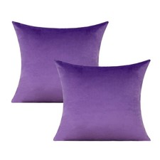 VAKADO Purple Throw Pillow Covers 18x18 Set of 2 Decorative Outdoor Couch