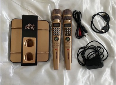 Magic Sing All-in-One Karaoke System Wi-Fi Recording w/ 2 Mics