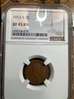 Beautiful High Grade 1915-S Lincoln Cent.  NGC GRADED XF 45 BN