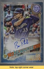 2018 Topps Gypsy Queen Indigo 106/150 Brett Phillips #GQA-BP Auto READ 0f72
