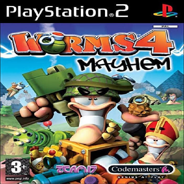 Jeu Ps2 Worms 4 Mayhem