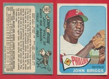 1965 Topps Baseball ~~~ JOHN BRIGGS ~~~ No. 163 ~~~ FREE S/H