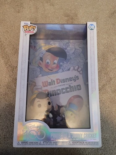 Funko Pop! Movie Poster: Disney - Pinocchio & Jiminy Cricket #08 BROKEN