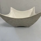 HTF vintage atomic Shawnee pottery console bowl