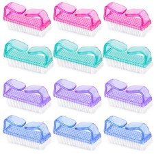 12 Pcs Handle Grip Nail Brush, Fingernail Brush Cleaner Hand Scrub Cleaning... 