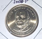 2008-P-John Quincy Adams Presidential Dollar-Uncirculated-$1 Coin — photo 1