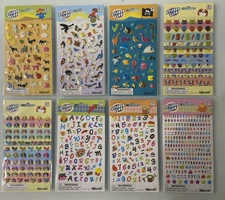 Epoxy Stickers Lot Of 8 Packs Vintage 2011 Toysmith Sticker Club