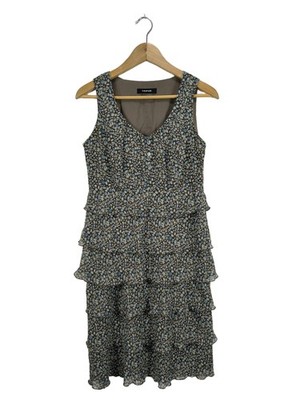 TAIFUN Sommerkleid Damen Kleid Gr. DE 36 hellgrau Casual-Look