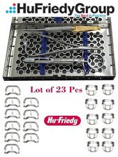 Hu friedy lot 1 cassette with 3 Dental instrument NH5020R Plus 20 clamps
