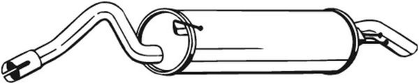 EndschalldäMpfer NachschalldäMpfer Bosal 279-401 FüR Fiat Stilo Multi Wagon VAN-image