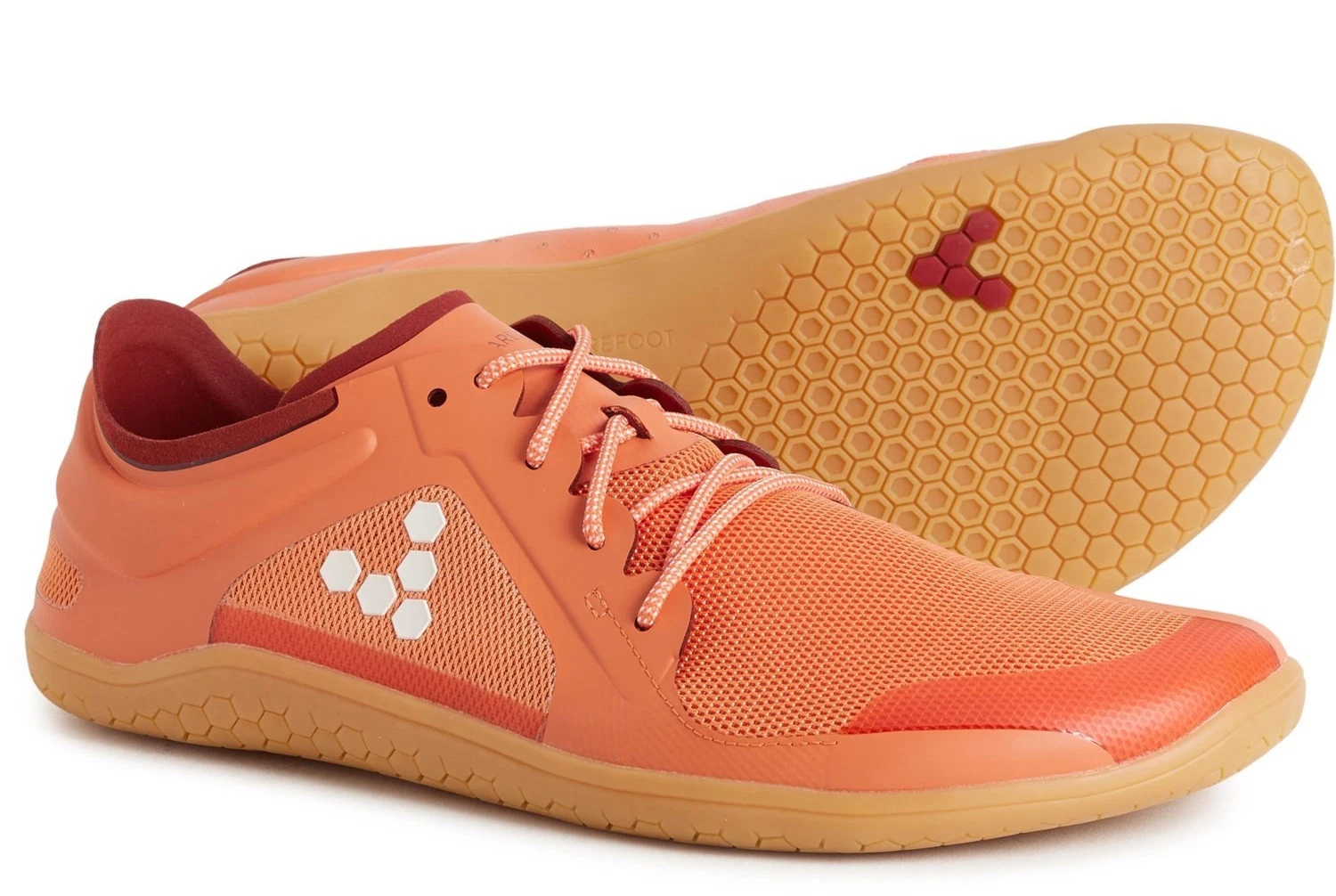 Vivobarefoot Primus Lite III Orange Terracotta Orange Gum Sole Minimalist Shoes