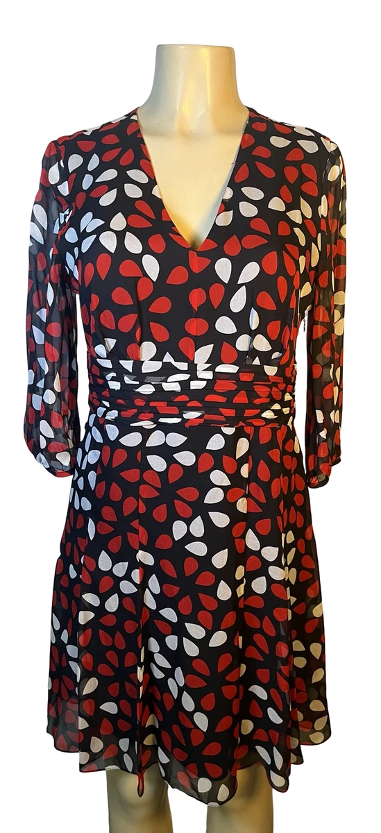 Robe Diane Von Furstenberg Parker Red Currant - Taille L (US 12/14) - Neuf Avec étiquettes