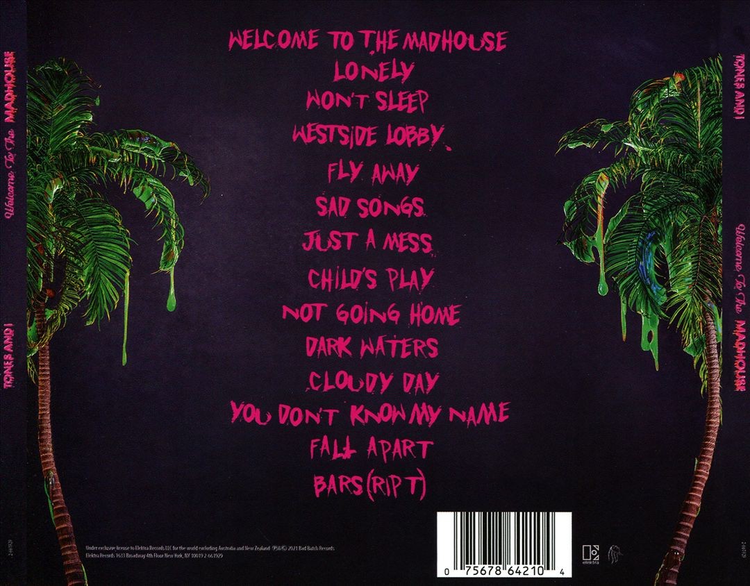 Tones And I Welcome To The Madhouse New Cd