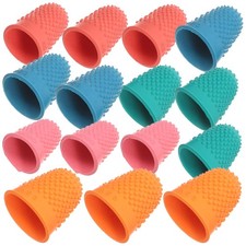 15pcs Rubber Finger Thimbles Finger Protector Covers Reusable Finger Protector