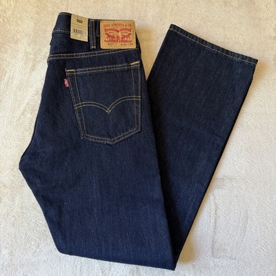 Levis 517 Jeans Mens 33x32 Rinse Blue Dark Wash Slim Bootcut Denim Cowboy Rodeo