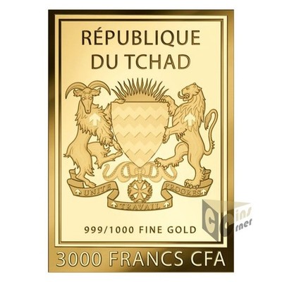 Tutankhamun 1/1000 Oz 999 Gold Coin Bar 3000 Francs Chad | eBay