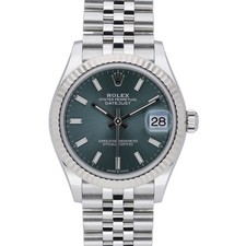 Rolex Datejust 31 278274 with 31mm Steel & White Gold case and Green dial. Ex...