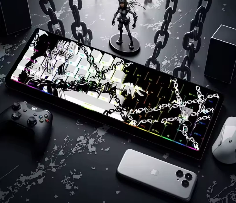 Makima Anime CHAINSAW MAN Anime Keycaps Cartoon 129 Keys PBT Keycap - Image 2 of 4