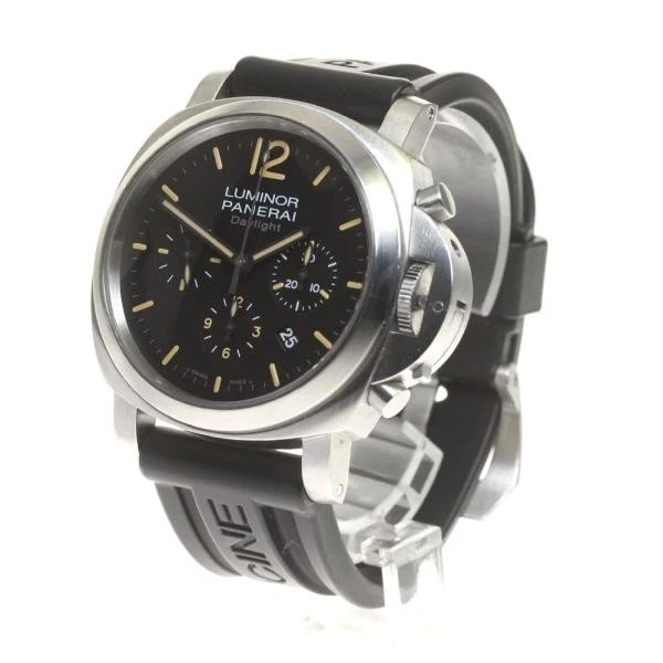 Panerai — Officine Panerai Luminor Daylight PAM00356 43mm SS Black Dial Watch #C4144