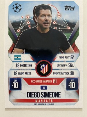 Match Attax Champions League Extra 25/26 Limited/Black/Chrome/Platinum/Infinity